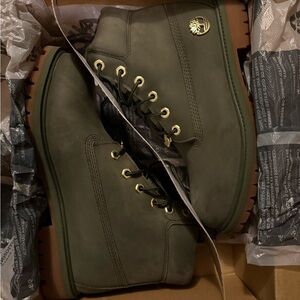 Timberland Men's Olive Lace-Up Boots
